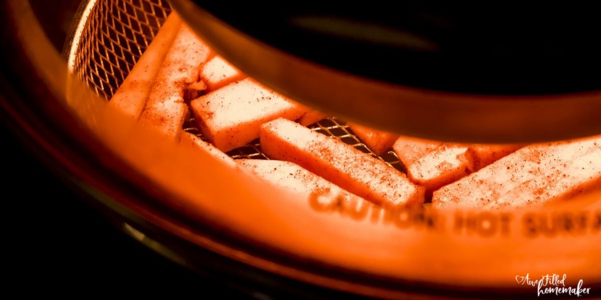 Air Fryer or Crisp Lid Pumpkin Spice Sweet Potato Fries