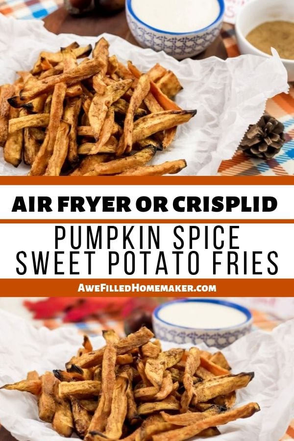 Air Fryer or Crisp Lid Pumpkin Spice Sweet Potato Fries 6