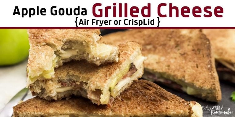 Apple Gouda Grilled Cheese Air Fryer or CrispLid 28