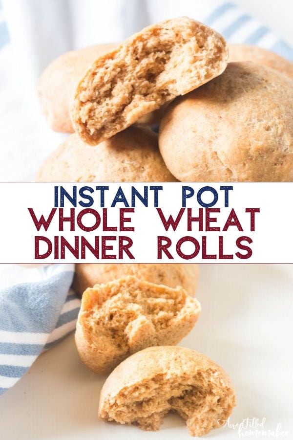 Instant Pot Whole Wheat Dinner Rolls 2