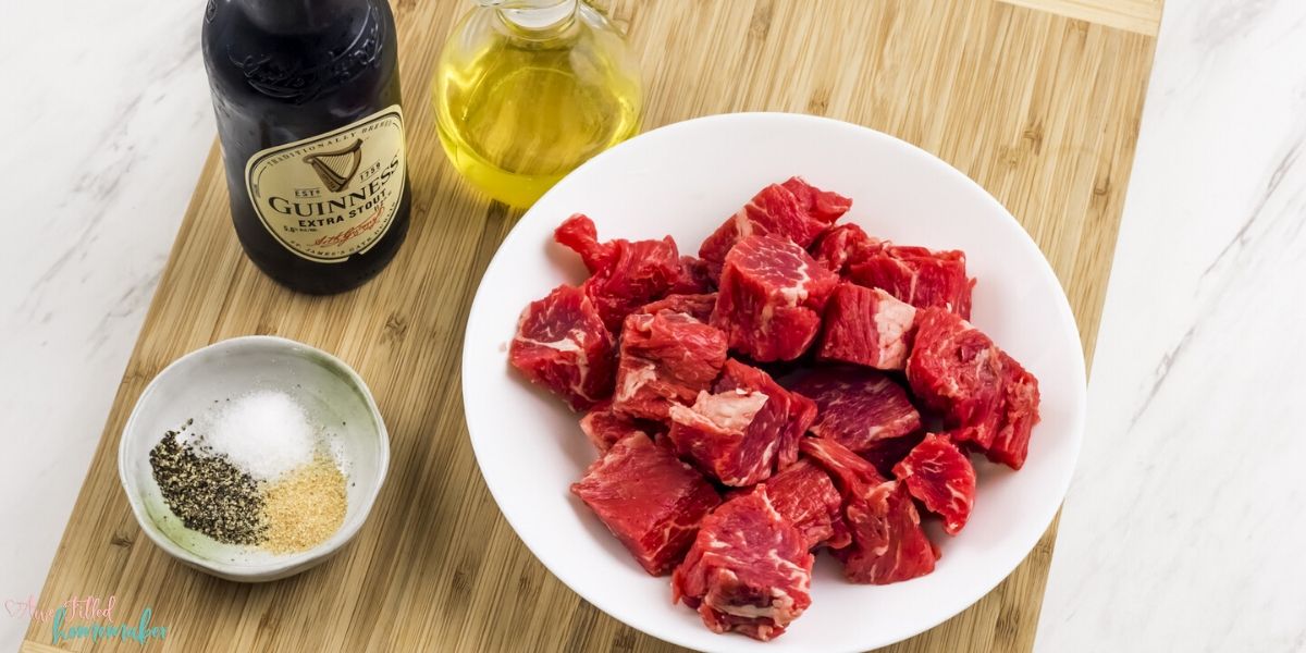 Air Fryer Guinness Steak Skewers