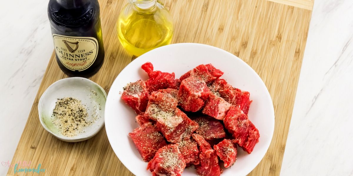 Air Fryer Guinness Steak Skewers