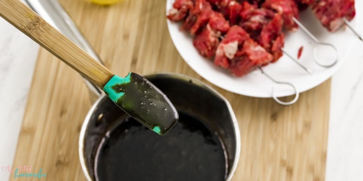 Air Fryer Guinness Steak Skewers