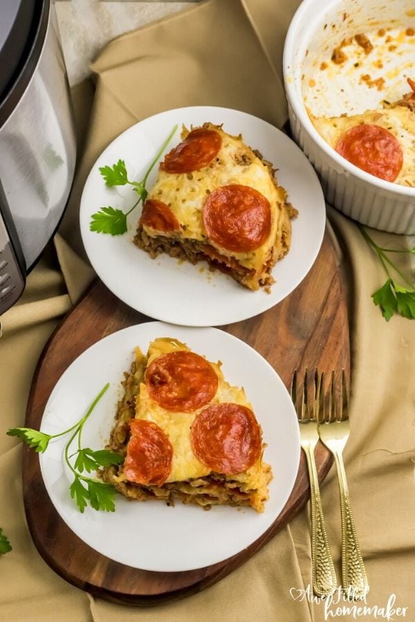Instant Pot Low Carb Pizza Casserole 20
