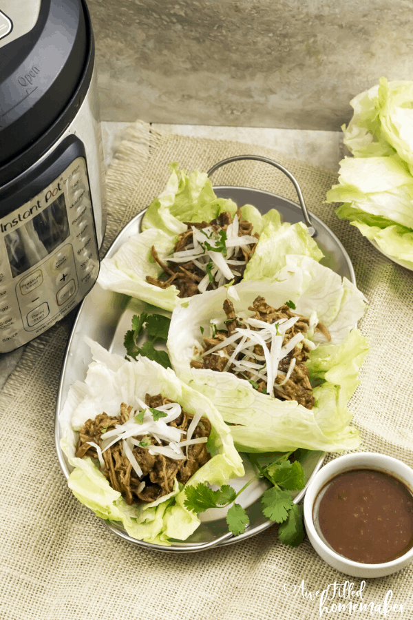 Instant Pot Pulled BBQ Chicken Sandwiches