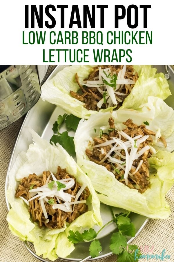 Low Carb BBQ Chicken Lettuce Wraps