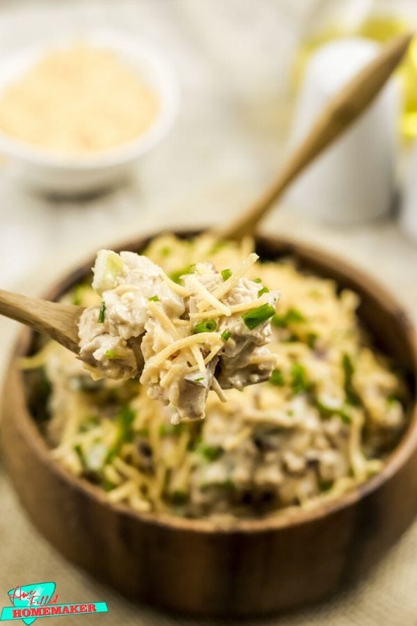 Air Fryer Shredded BBQ Chicken Salad 4
