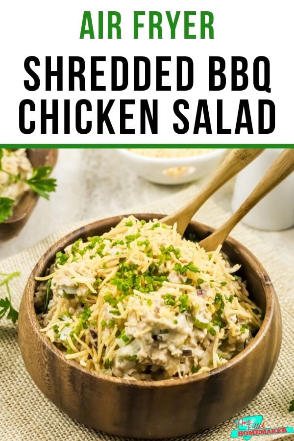 Air Fryer Shredded BBQ Chicken Salad 6