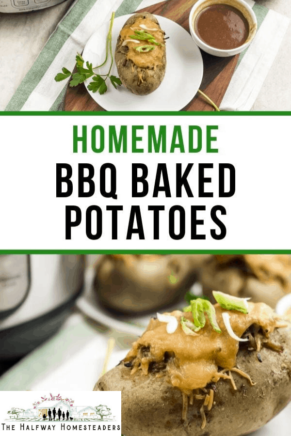 Instant Pot Homemade BBQ Baked Potatoes 1