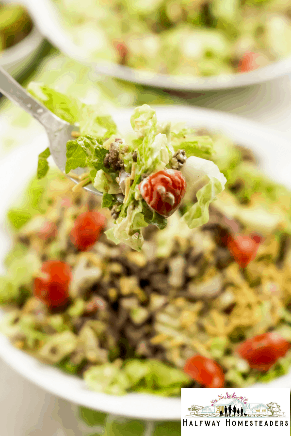 Homemade Keto Big Mac Salad 16