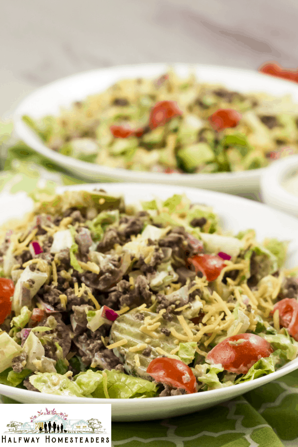 Homemade Keto Big Mac Salad 17