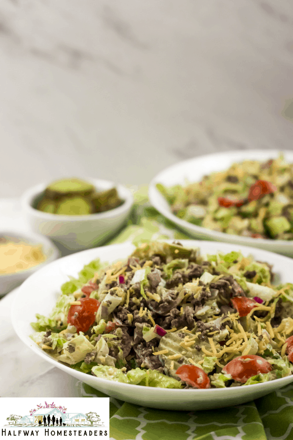 Homemade Keto Big Mac Salad 19