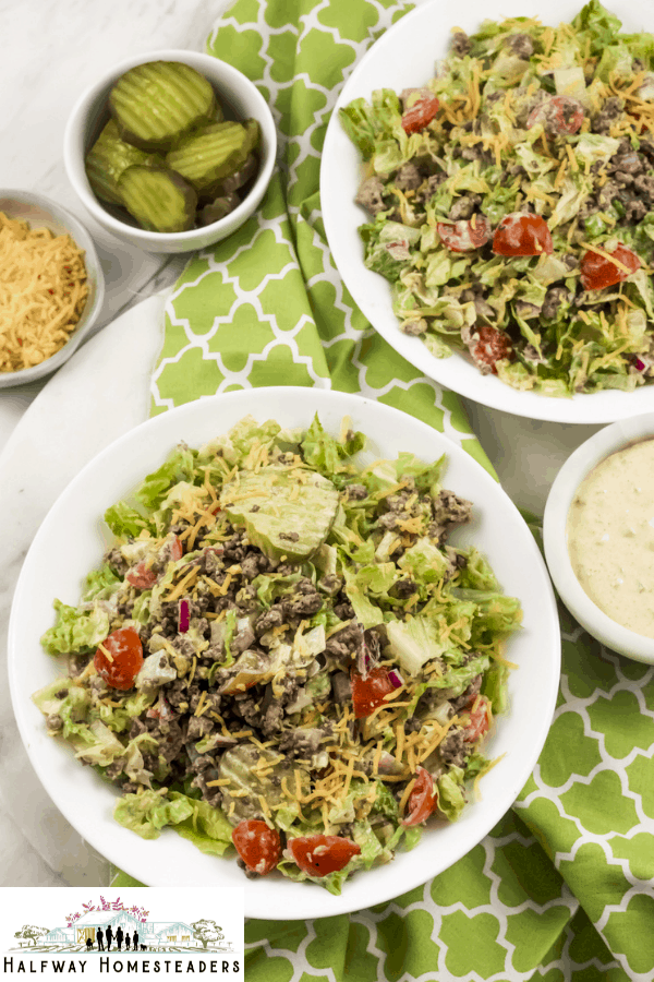 Homemade Keto Big Mac Salad 21