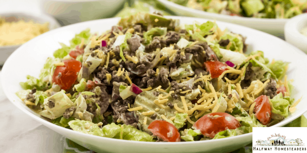 Homemade Keto Big Mac Salad 9