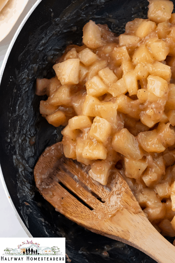 cooking up apples 