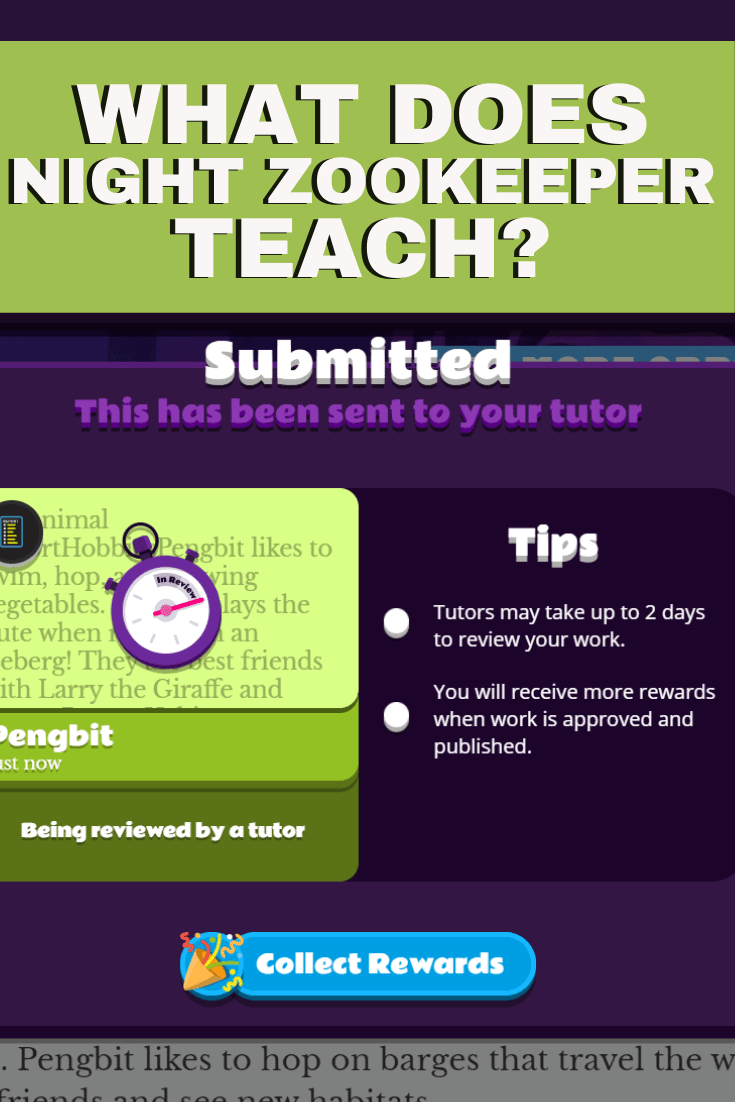 NIGHT ZOO KEEPER HOMESCHOOLING 2