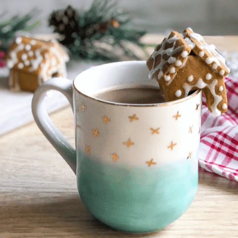 Mini Gingerbread House Mug Toppers 20