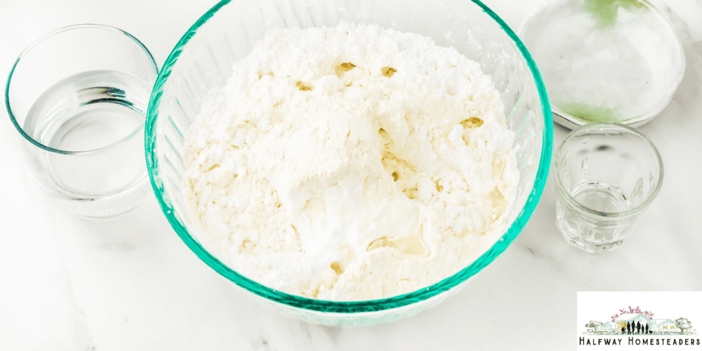 mixing ingredients to make icing 