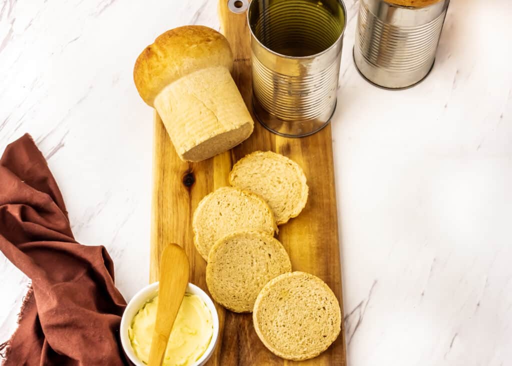 hobo bread on a cutting board 