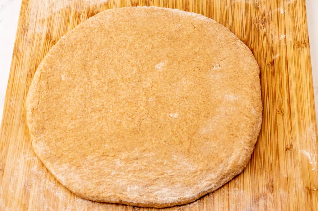 rolling out the dough
