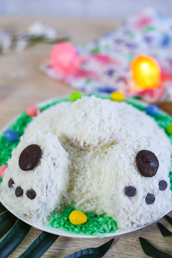 close up of easter cake recipe 