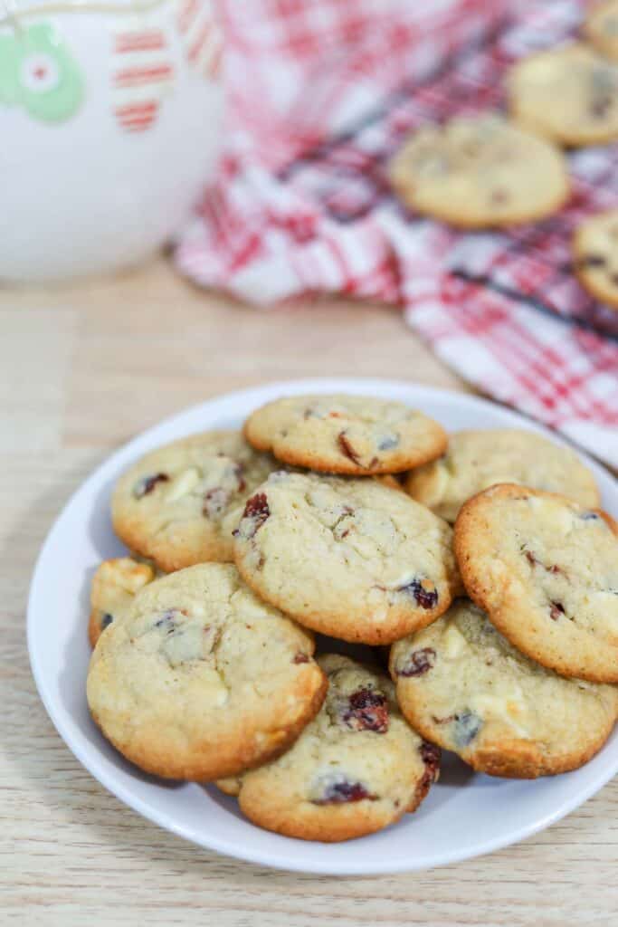 Cranberry White Chocolate Boozy Cookies 23
