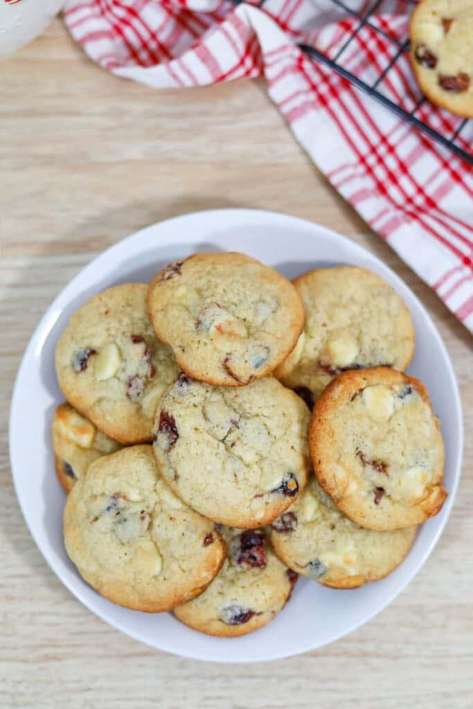 Cranberry White Chocolate Boozy Cookies 25