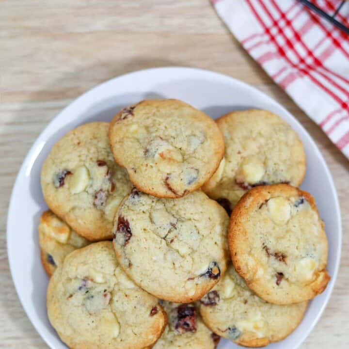 Cranberry White Chocolate Boozy Cookies 25