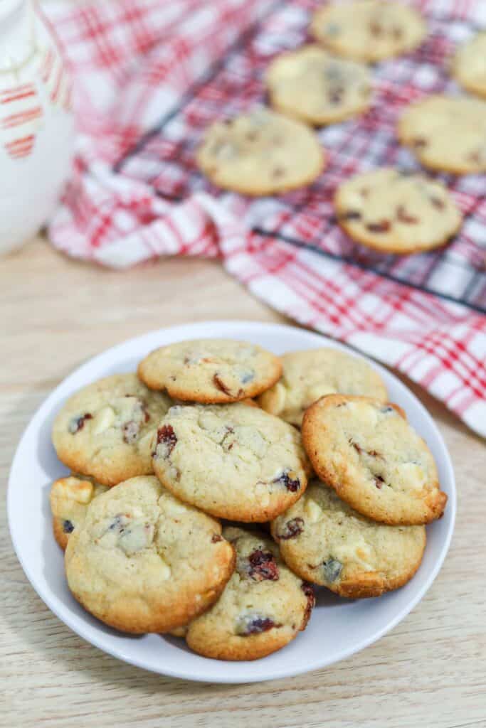 Cranberry White Chocolate Boozy Cookies 26