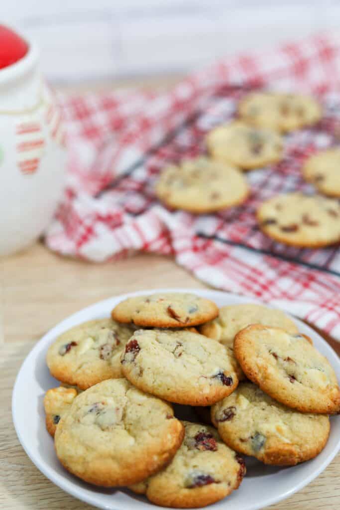 plate of baked boozy cookies