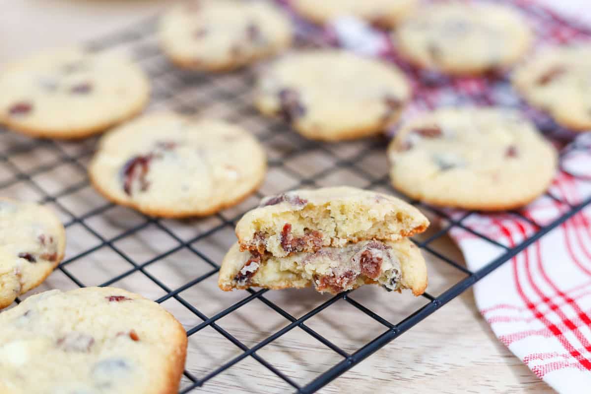 Cranberry White Chocolate Boozy Cookies 43