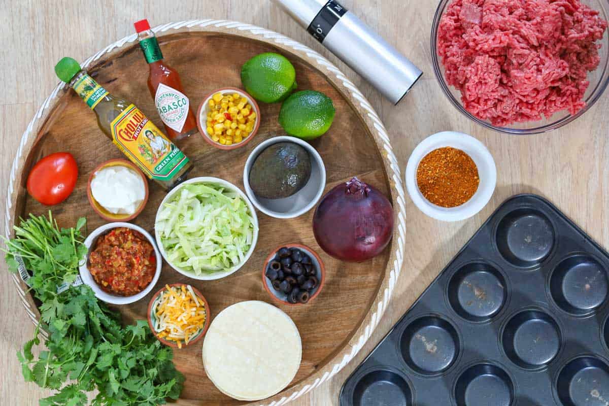 toppings and ingredients for tacos